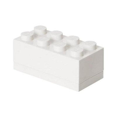 Lego Mini Box 8 Storage Brick White from B&Q