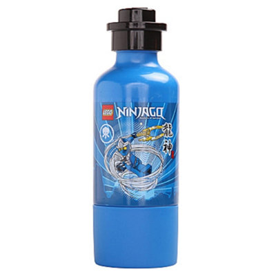 Lego Jay Zx Ninjago 0.4L Drinking Bottle Blue B&Q