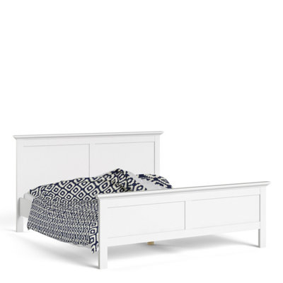 Furniture To Go Paris Super King Bed (180 X 200) In White from B&Q