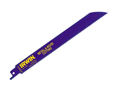 Irwin Sabre Saw Blade 810R 200Mm Metal & Wood Pack Of Size 25