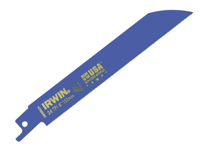 Irwin Sabre Saw Blade 624R 150mm 24Tpi Metal Cutting Pack Of 5 Irw10504154 from B&Q