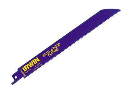 Irwin Sabre Saw Blade 810R 200Mm Metal & Wood Cutting Pack Of Irw10504157 Size 5