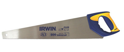 Irwin 500mm Fast Fine Dual-Component Cushion-Grip Universal Saw8 Tpi 414G from B&Q