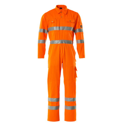 Mascot Safe Classic Utah Boilersuit (Hi-Vis ) (34.5") (Leg Length - Long) Orange