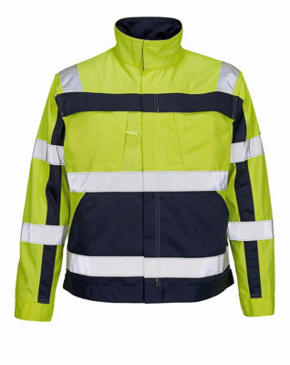 Mascot Safe Compete Cameta Work JacketHi-Vis Yellow (Hi-Vis Yellow/navy Blue)  (Large) from B&Q