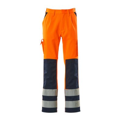 Mascot Safe Compete Olinda TrousersHi-Vis Orange/navy   (35.5) (Leg LengthRegular) from B&Q