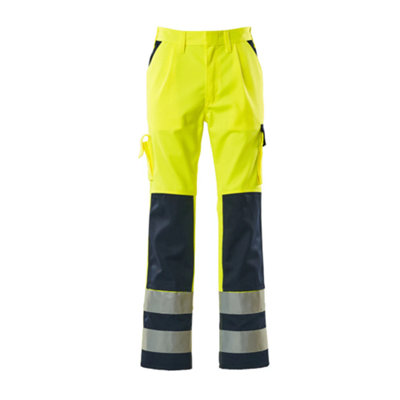 Mascot Safe Compete Olinda TrousersHi-Vis Yellow (Hi-Vis Yellow/navy Blue)  (30.5) (Leg LengthShort) from B&Q