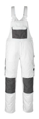 Mascot Hardwear Orense Bib & Brace (White)  (32.5) (Leg LengthRegular) from B&Q