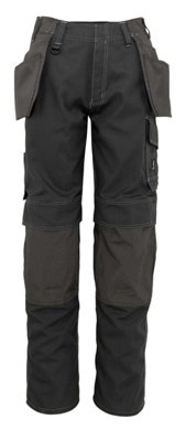 Mascot Industry Springfield Craftsmen's TrousersDark Anthracite   (35.5) (Leg LengthLong) from B&Q