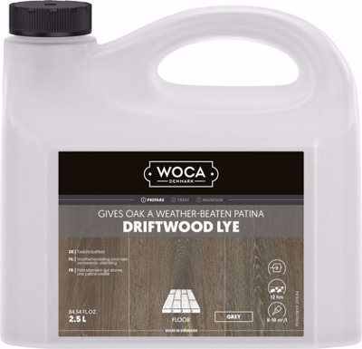 WOCA DK Woca Driftwood Lye 2.5LGrey from B&Q