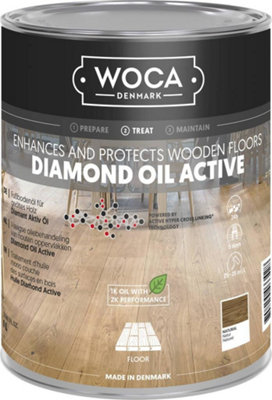 WOCA DK Woca Diamond Oil Active1 Litre Natural from B&Q