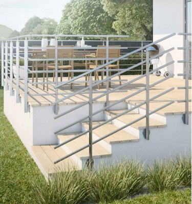 Pure Titanium Balustrade Kit 1.5M Wall Mounted