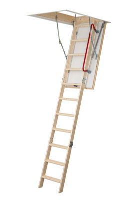 Timber Loft Ladder & Hatch 120Cm X 60Cm from B&Q