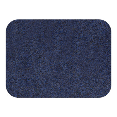 Kleen-Tex Turtle Mat Plain Latex Blue 75X100 from B&Q