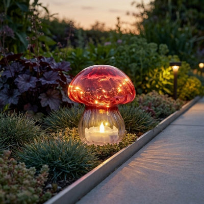  - Crystal Shroom Solar Garden Light
