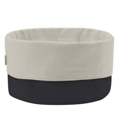 Eddingtons Bread Bag: 21Cm Round Bread Bag Large Black/sandCotton from B&Q