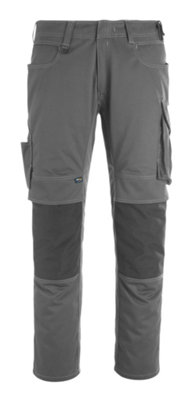 Mascot Unique Erlangen TrousersDark Anthracite/black   (40.5) (Leg LengthShort) from B&Q