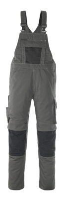 Mascot Unique Leipzig Bib & Brace -Dark Anthracite/black   (46.5) (Leg LengthLong) from B&Q