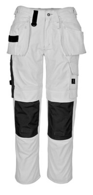 Mascot Hardwear Ronda Craftsmen's TrousersWhite   (34.5) (Leg LengthShort) from B&Q
