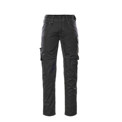 Mascot Unique Oldenburg TrousersBlack/dark Anthracite   (28.5) (Leg LengthRegular) from B&Q