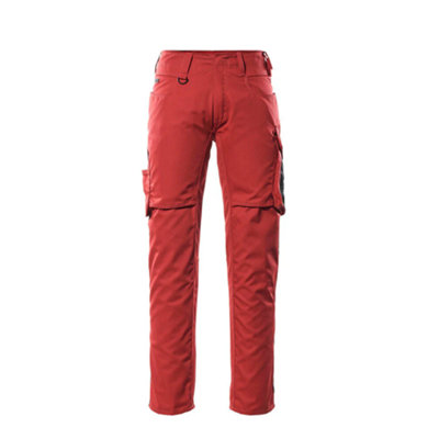 Mascot Unique Oldenburg TrousersRed/black   (38.5) (Leg LengthLong) from B&Q