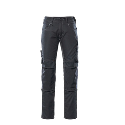 Mascot Unique Mannheim TrousersBlack/dark Anthracite   (36.5) (Leg LengthLong) from B&Q