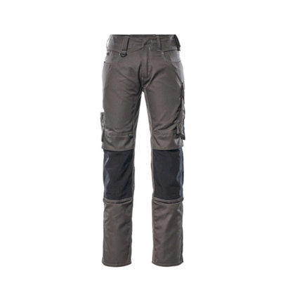 Mascot Unique Mannheim TrousersDark Anthracite/black   (30.5) (Leg LengthShort) from B&Q