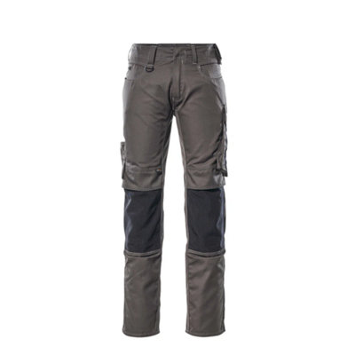 Mascot Unique Mannheim TrousersDark Anthracite/black   (34.5) (Leg LengthShort) from B&Q
