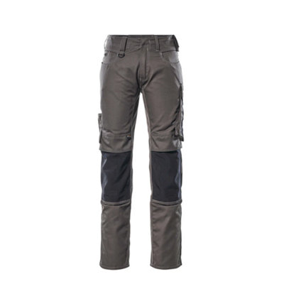 Mascot Unique Mannheim TrousersDark Anthracite/black   (38.5) (Leg LengthShort) from B&Q