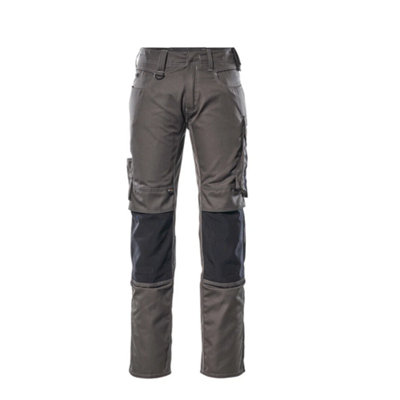 Mascot Unique Mannheim TrousersDark Anthracite/black   (44.5) (Leg LengthRegular) from B&Q