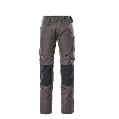 Mascot Unique Mannheim TrousersDark Anthracite/black   (48.5) (Leg LengthRegular) from B&Q