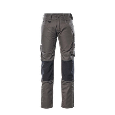 Mascot Unique Mannheim TrousersDark Anthracite/black   (30.5) (Leg LengthLong) from B&Q
