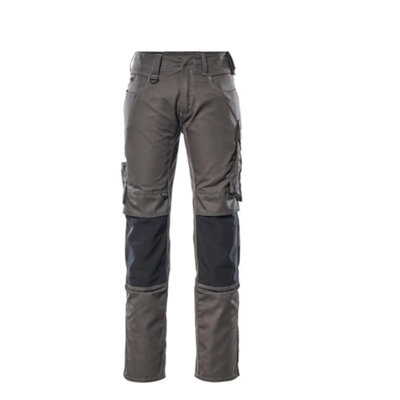 Mascot Unique Mannheim TrousersDark Anthracite/black   (34.5) (Leg LengthLong) from B&Q