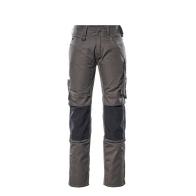 Mascot Unique Mannheim TrousersDark Anthracite/black   (40.5) (Leg LengthLong) from B&Q
