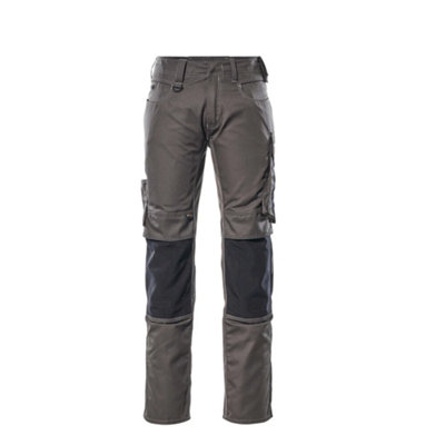 Mascot Unique Mannheim TrousersDark Anthracite/black   (46.5) (Leg LengthLong) from B&Q