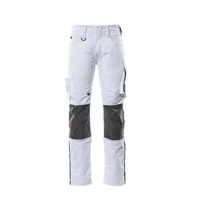 Mascot Unique Mannheim TrousersWhite/dark Anthracite   (40.5) (Leg LengthShort) from B&Q