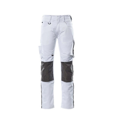 Mascot Unique Mannheim TrousersWhite/dark Anthracite   (40.5) (Leg LengthRegular) from B&Q