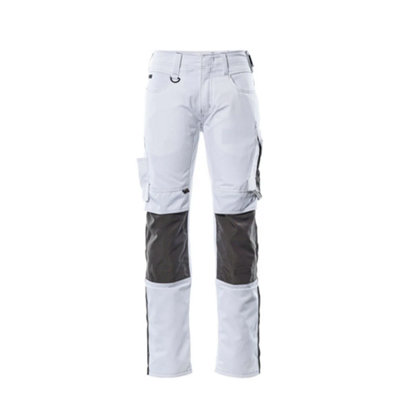 Mascot Unique Mannheim TrousersWhite/dark Anthracite   (46.5) (Leg LengthRegular) from B&Q