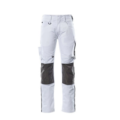Mascot Unique Mannheim TrousersWhite/dark Anthracite   (52.5) (Leg LengthRegular) from B&Q