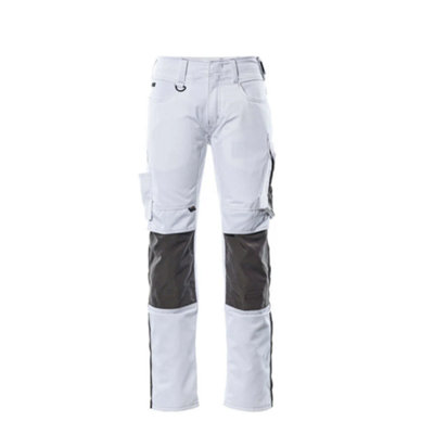 Mascot Unique Mannheim TrousersWhite/dark Anthracite   (40.5) (Leg LengthLong) from B&Q
