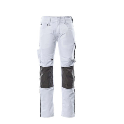 Mascot Unique Mannheim TrousersWhite/dark Anthracite   (44.5) (Leg LengthLong) from B&Q