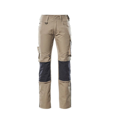 Mascot Unique Mannheim TrousersLight Khaki/black   (46.5) (Leg LengthRegular) from B&Q