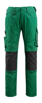 Mascot Unique Mannheim TrousersGreen/black   (40.5) (Leg LengthShort) from B&Q