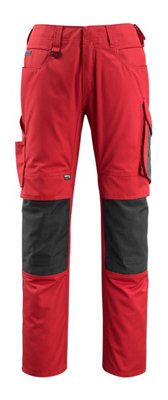 Mascot Unique Mannheim TrousersRed/black   (30.5) (Leg LengthLong) from B&Q