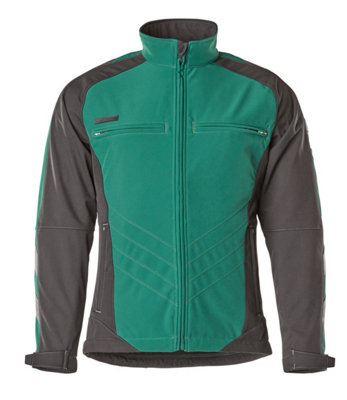 Mascot Unique Dresden Softshell Jacket (Green/black)  (Large) from B&Q