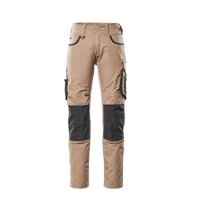 Mascot Unique Lemberg TrousersLight Khaki/black   (34.5) (Leg LengthShort) from B&Q