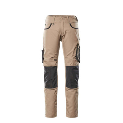 Mascot Unique Lemberg TrousersLight Khaki/black   (36.5) (Leg LengthShort) from B&Q