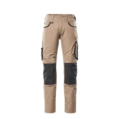 Mascot Unique Lemberg TrousersLight Khaki/black   (38.5) (Leg LengthShort) from B&Q