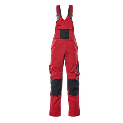 Mascot Unique Augsburg Bib & BraceRed/black   (38.5) (Leg LengthShort) from B&Q