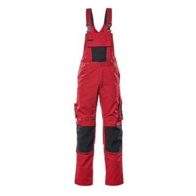Mascot Unique Augsburg Bib & BraceRed/black   (28.5) (Leg LengthRegular) from B&Q